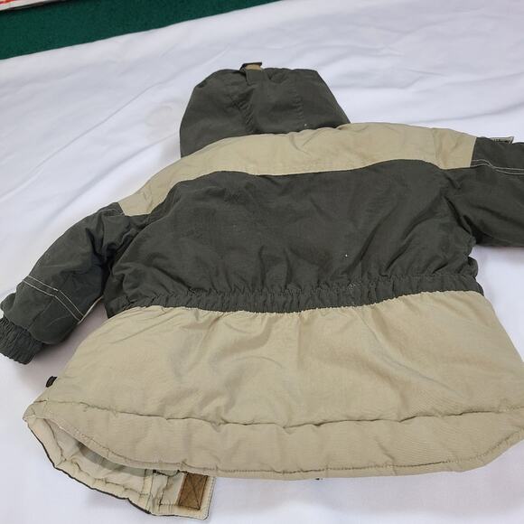 Osh Gosh Bogosh Little Boy Grey Quilted Puffer Hoodie Jacket  Coat Outdoors - Picture 2 of 9